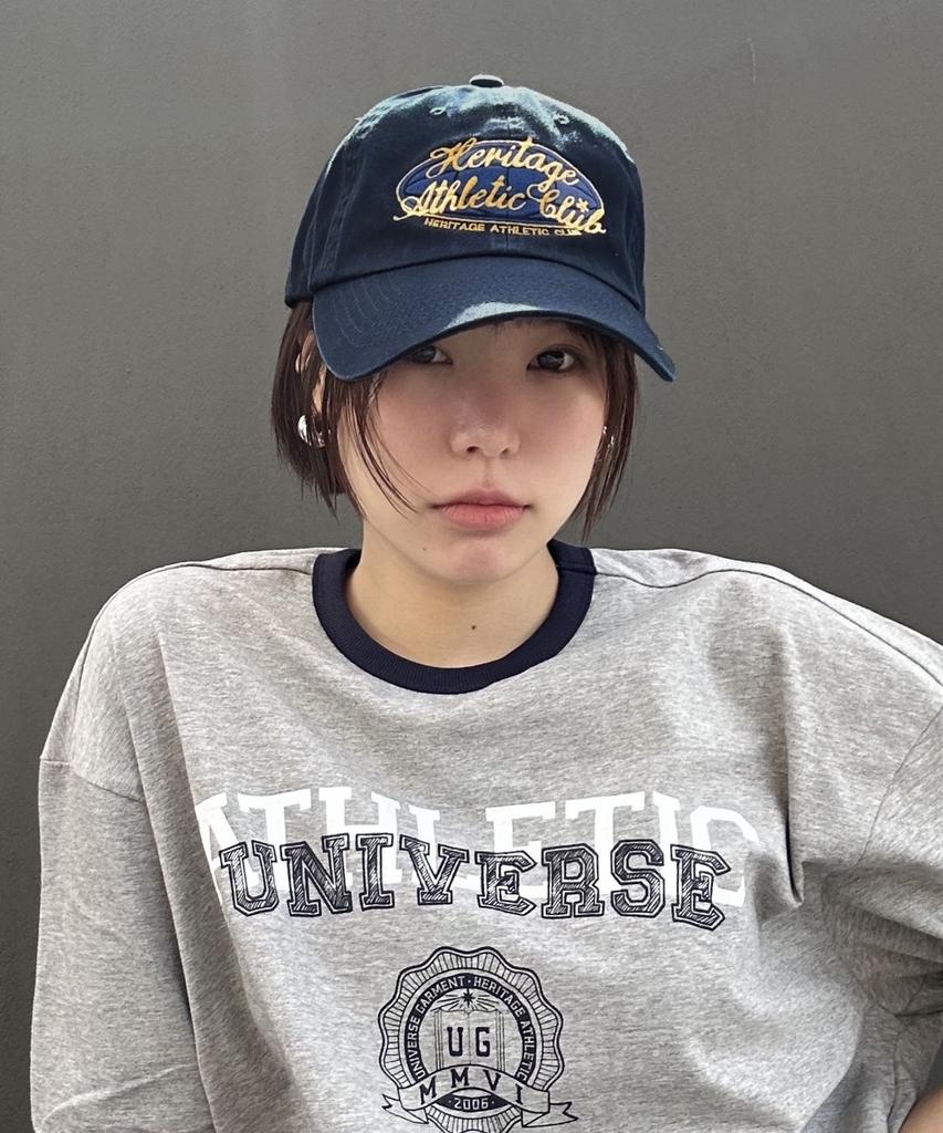 Yunibeoseugameonteu Ug Athletic Ringer T-Shirt_Melange Grey
