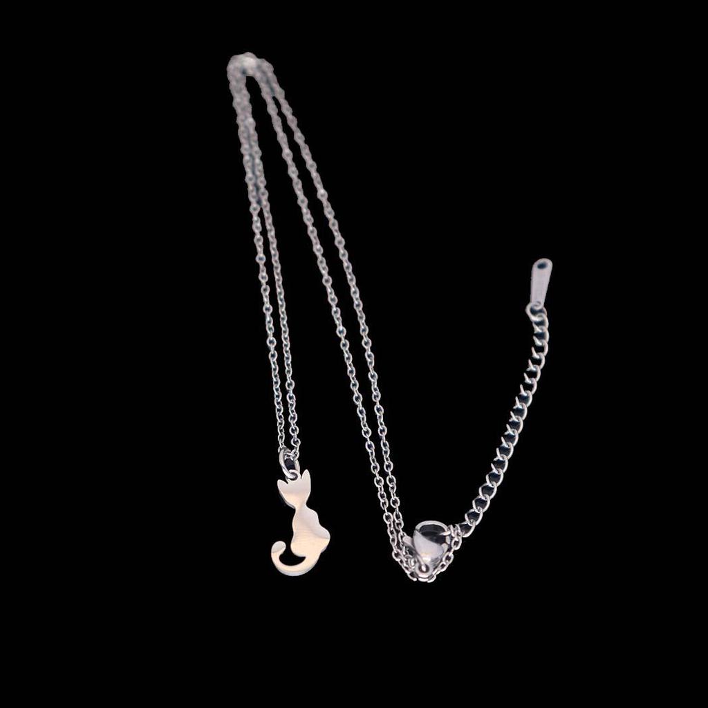 Lovely Glossy Kitten Necklace – Versatile & Fashionable Women's Accessory
