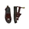 Dr. Martens Terry Leather Buckle Platform Roman Sandals Unisex Sandals Red Brown 23521211
