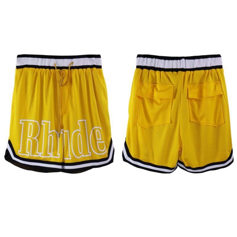 Mens Hip Hop Drawstring Shorts With Reflective 3M Letter Print Loose Fit Streetwear Cargo Jogger Pants