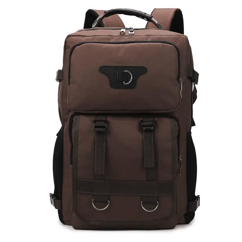 DCLOUD Retro Nylon Outdoor Travel Backpack 75L