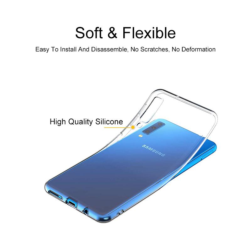 Ultra Thin Transparent Silicone Phone Case For Samsung Galaxy A7 2018 A9 A8 A6 Plus 2018 A10 A20 A30 S A40 A50 A70 Soft Case