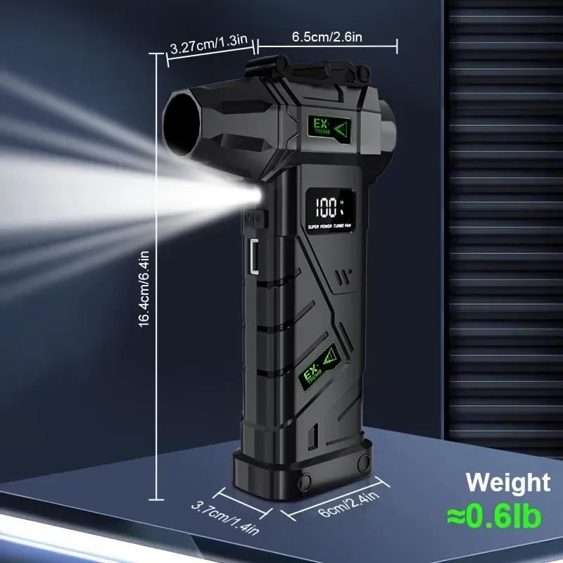 Leistungsstarker, gewalttätiger Lüfter 1000000 U/min Turbo-Luftgebläse 380 g Schub Hohe Geschwindigkeit Bürstenloser Turbo-Jet-Lüfter mit LED-Beleuchtung