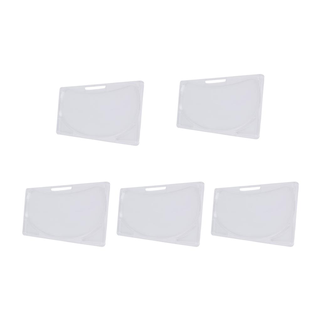 5pcs Transparent DIY Neck Mask Mold Reusable Neck Patch Tray for Facial Mask Maker