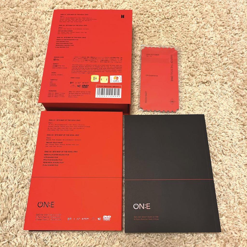 [USED] BTS MAP OF THE SOUL ON:E Jungkook Trading Card DVD