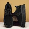 New Men's Shoes Size Winter Warm Shoes Snow Boots for Men Velvet and Thickening Outdoor Non-slip Anti-wear Mens Short Boots