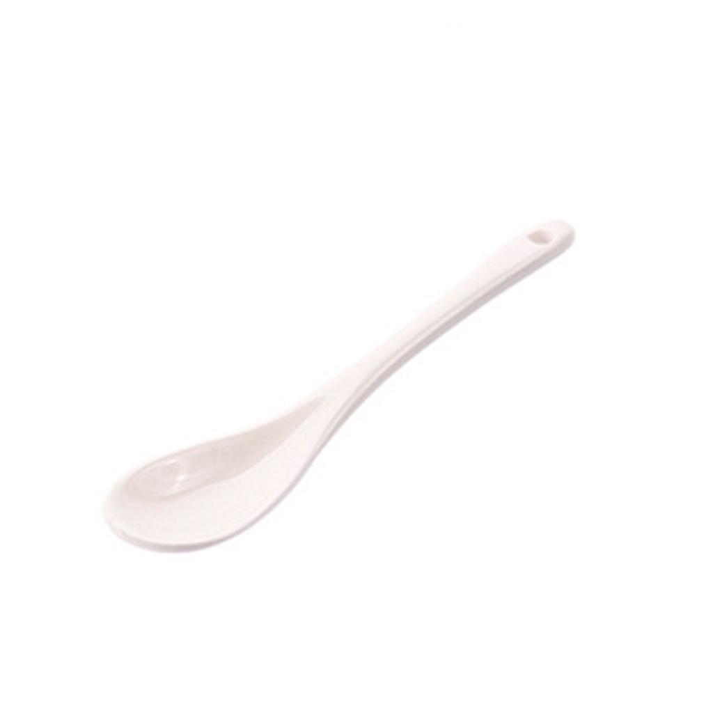 1 pz Elegante Cucchiaio in Ceramica di Porcellana Bianca - Posateria Durevole, Elegante e Versatile per Caffè, Zuppa, Zucchero, Tè.