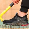 Summer Safety Shoes Mesh Work Shoes Lightweight Safety Sneaker For Men Breathable Protective Work Sneakers Steel Toe Shoes Man