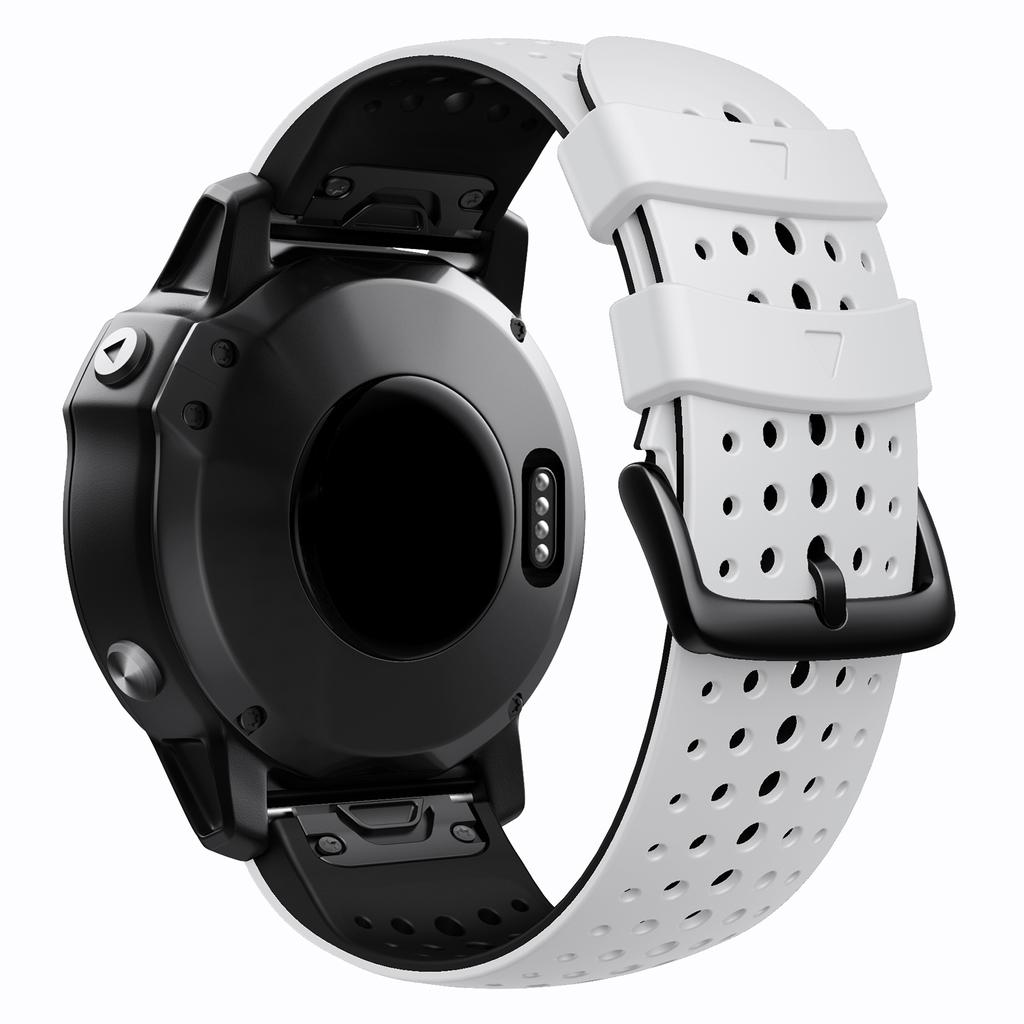Silicone Watchband for Garmin Fenix 5X/Fenix 3 26mm Easy Fit for Fenix 5X Plus/Fenix 6X/Fenix 6X Pro/2 Delta PX
