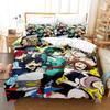 Neues My hero academia Bettwäsche-Set Einzelbett Twin Full Queen King Size Kawaii Bett-Set Erwachsener Kind Schlafzimmer Bettbezug-Sets 3D Anime