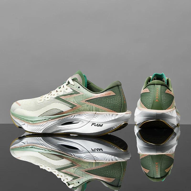 Marathon Air Cushion Carbon Plate Sports Running Shoes Men Breathable Lightweight Women'S Comfortable Athletic Nonskid Sneakers