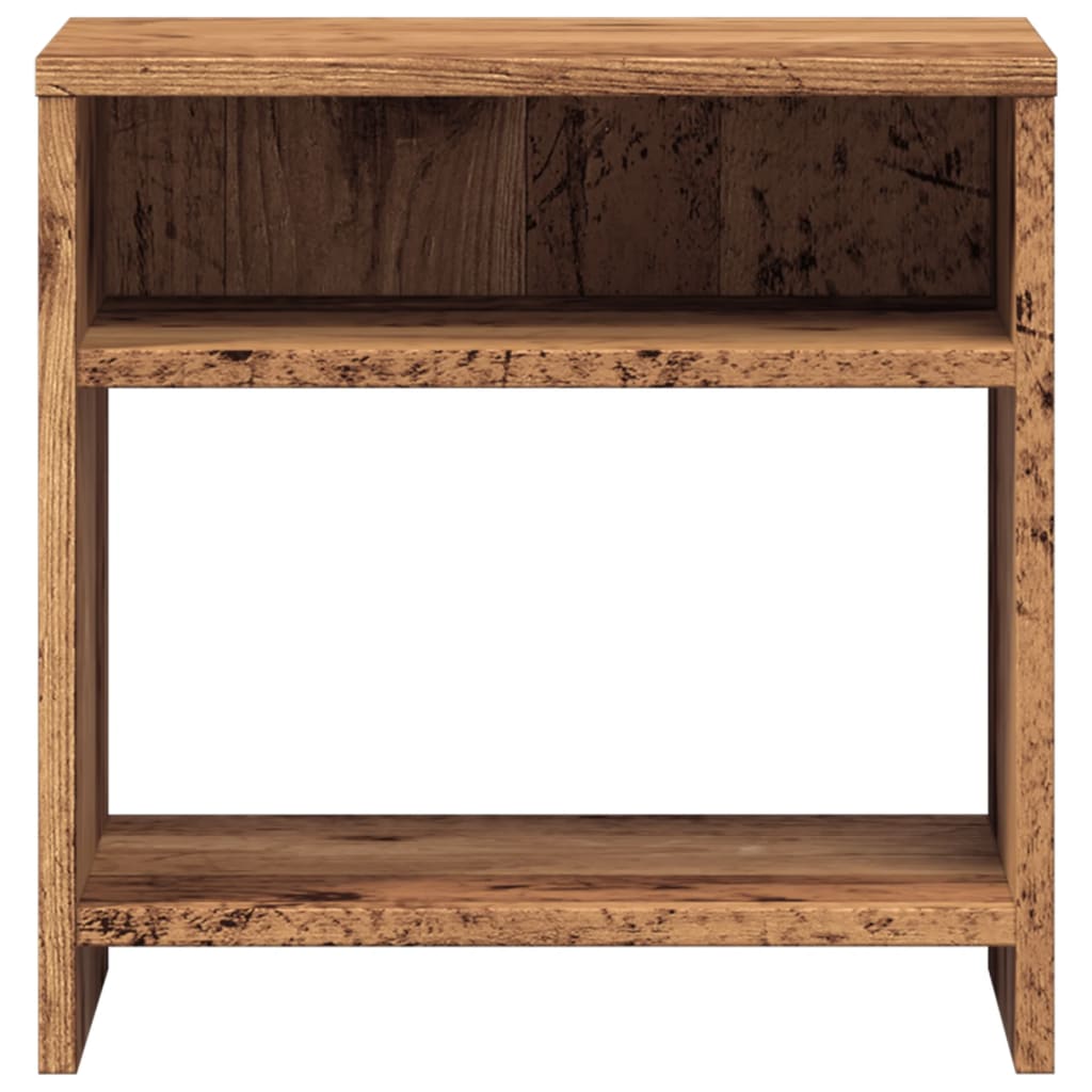 Nightstand with Vintage Wood Look 40 X 30 X 40 Cm Engineered Wood