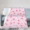 Manta de forro polar con estampado de My Melody rosa, manta de dibujos animados linda para cama, oficina, mantas ultra suaves para cama,