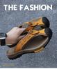 Fashion 2025 New Men's Genuine Leather Flip-Flops Stylish Non-Slip Beach Sandals Comfortable Durable for Outdoor/Everyday Wear Big Sizes