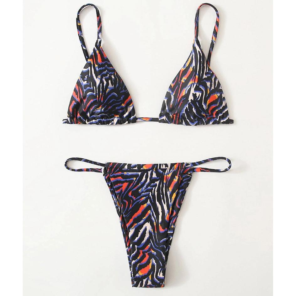 Bikini Zebra Sexy 2026 Costume da Bagno Donna Costumi da Bagno Femminili Set Bikini Mini Perizoma da Donna Costumi da Bagno Estivi per Nuoto Costume da Bagno