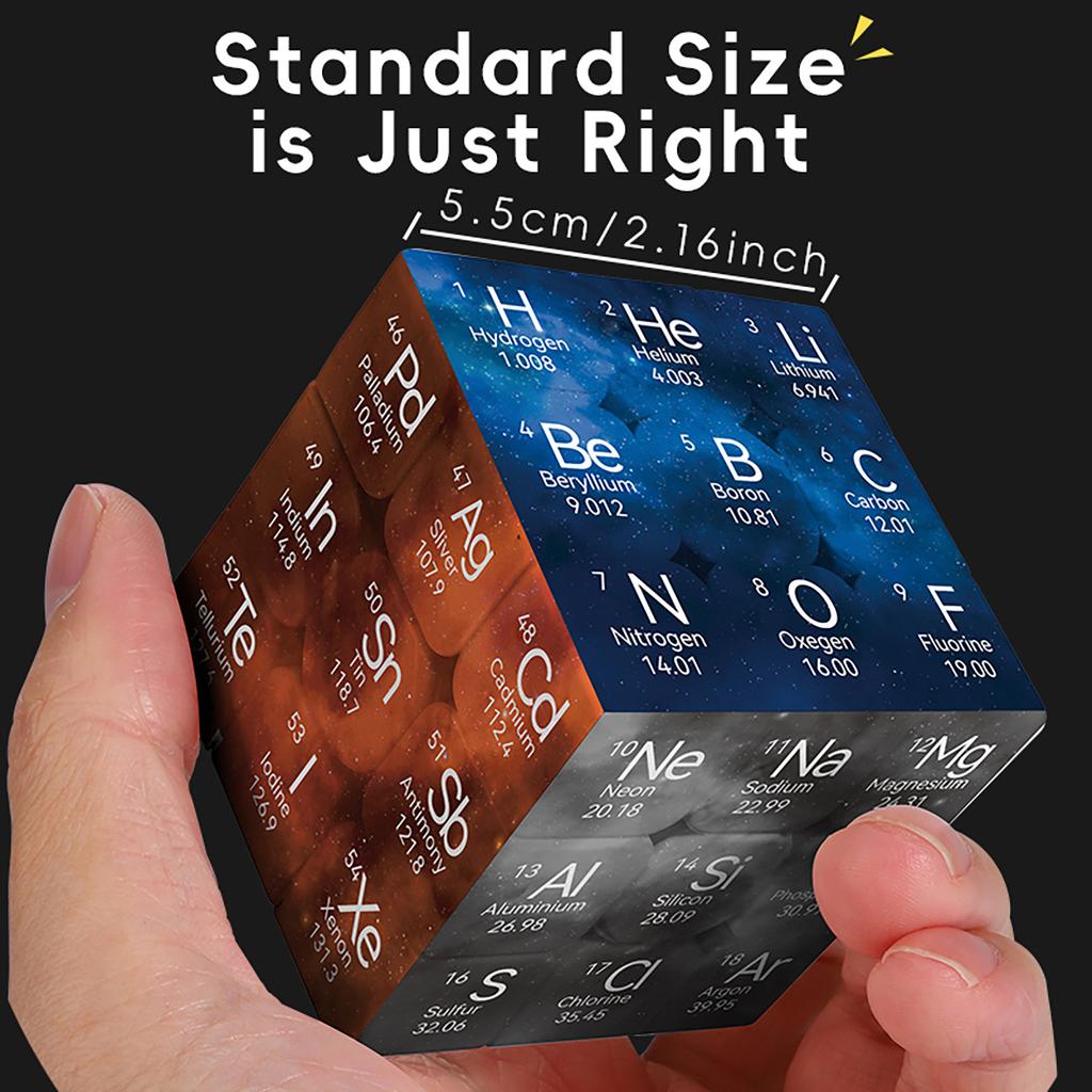 Magic Cube 3x3x3 3D UV Periodic Table Color Painting Stress Relief Puzzle Professional Smooth Speed Game Children's Toys Gifts