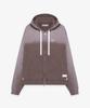 Sound Of Sunrise Sun Faded Like Zip-Up Hoodie Burgundy