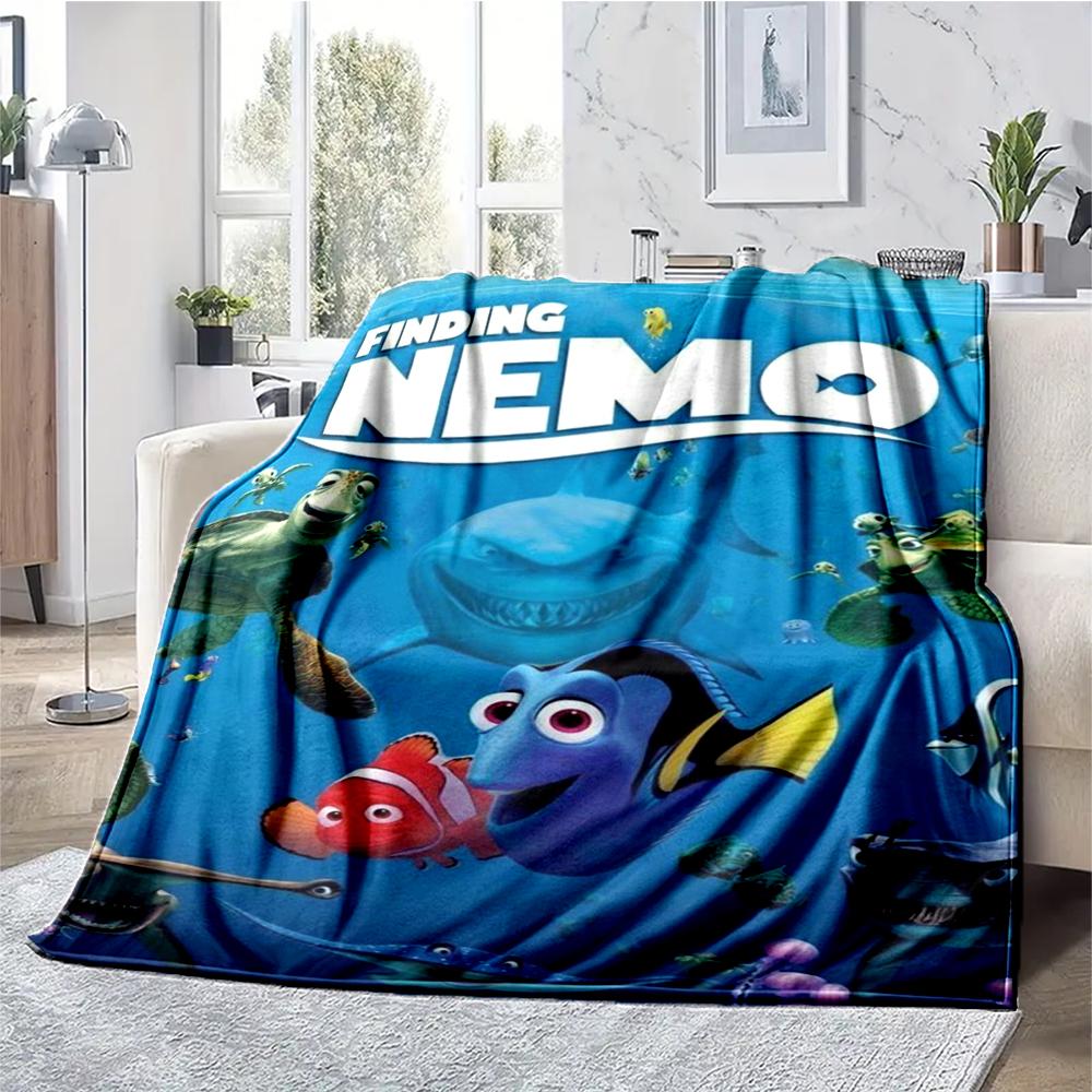 Nemo Theme Printed Blanket - Perfect for Couch, Bed, Travel & Outdoor Use | Machine Washable, Cozy & Durable.