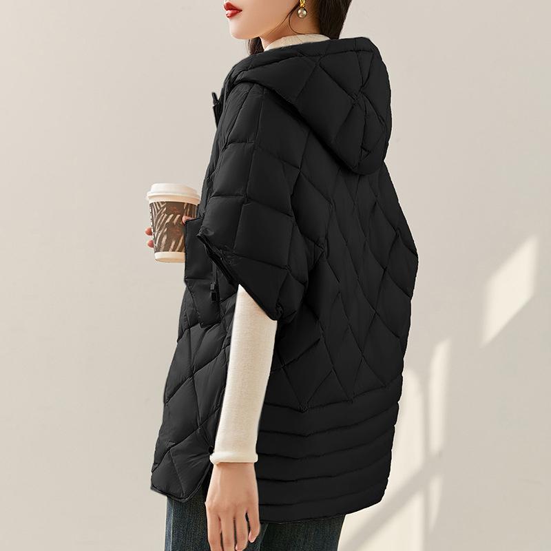 Podzim Zima Volná S Kapucí Dolní Vesta Dvojitý Zip Zesílená Vesta Svrchní Oblečení Dámská Dolní Teplá Vesta