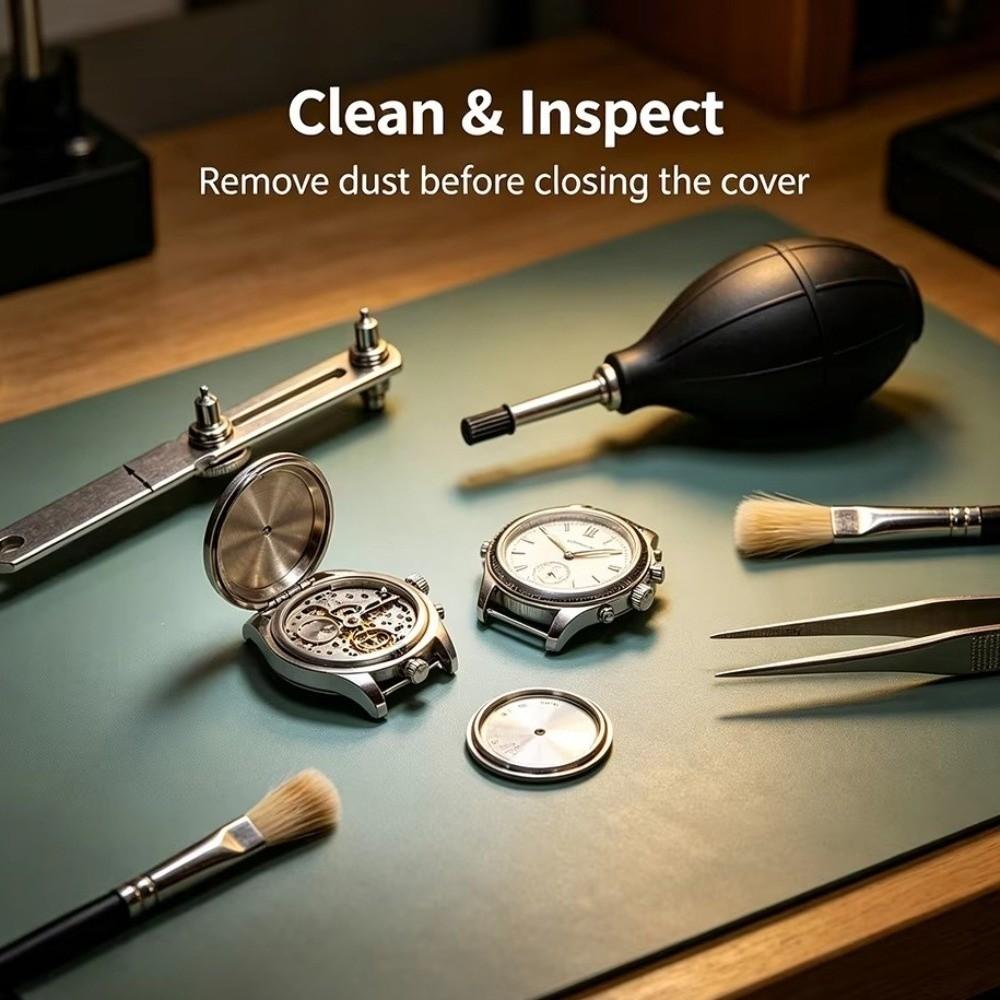 Metal Construction Watch Case Opener Two-Jaw Watchmaker Wrench Press Closer Tool Essential Tool
