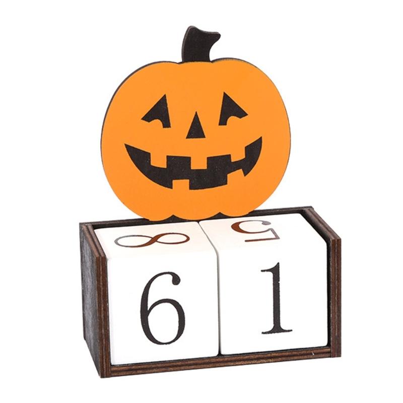Stylish Halloweens Party Countdown Calendar Sturdy Wood Decoration for Festival Atmospheres in Homes and Schools