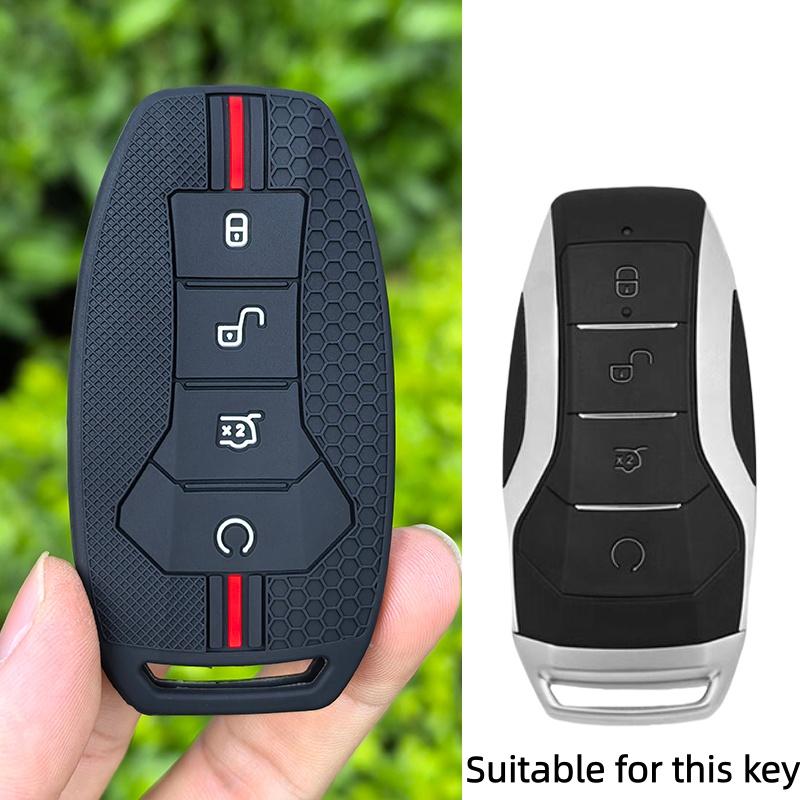 

2026 Silicone Car Key Case Cover For BYD Han Ev Tang Dm/Qin PLUS/Song Pro/MAX/Yuan Dolphin E2 Protector Auto Key Car Accessories