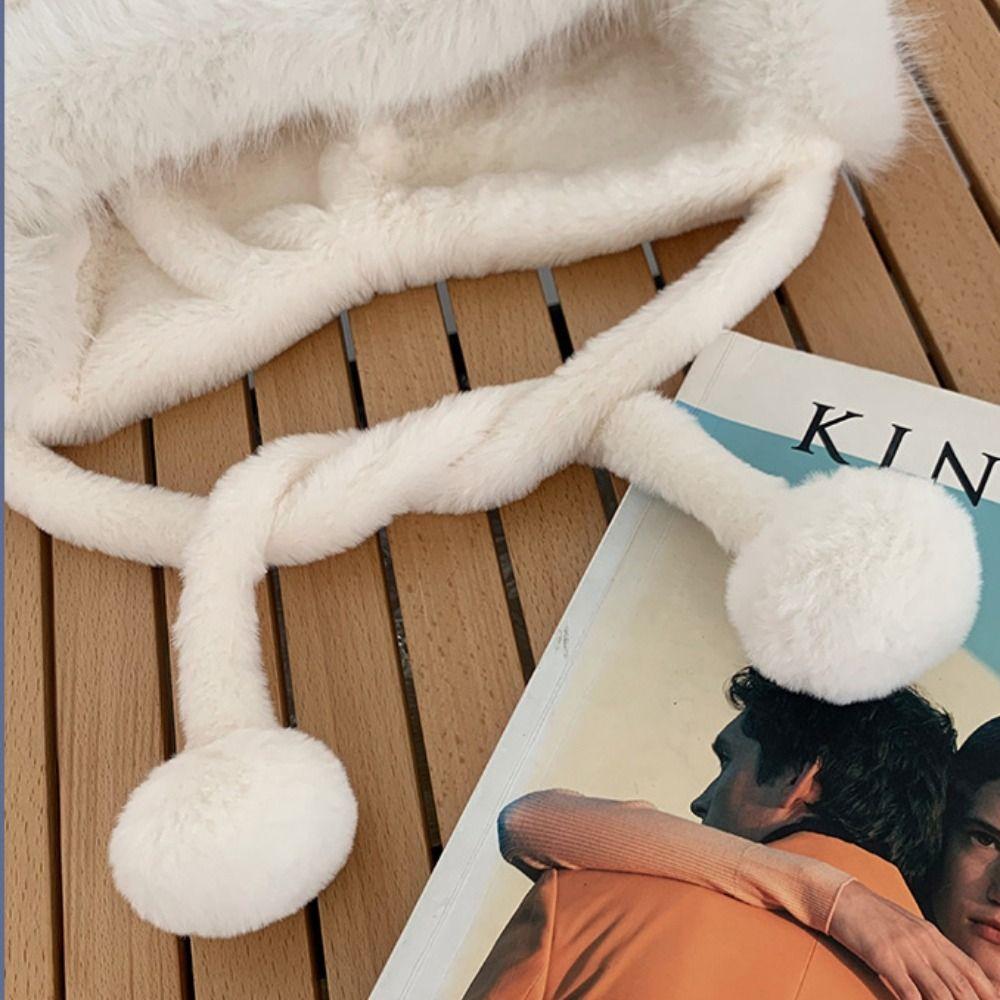 Fluffy Winter Plush Hat Beanie Hat Rabbit Ears Hat Fashion   Outdoor
