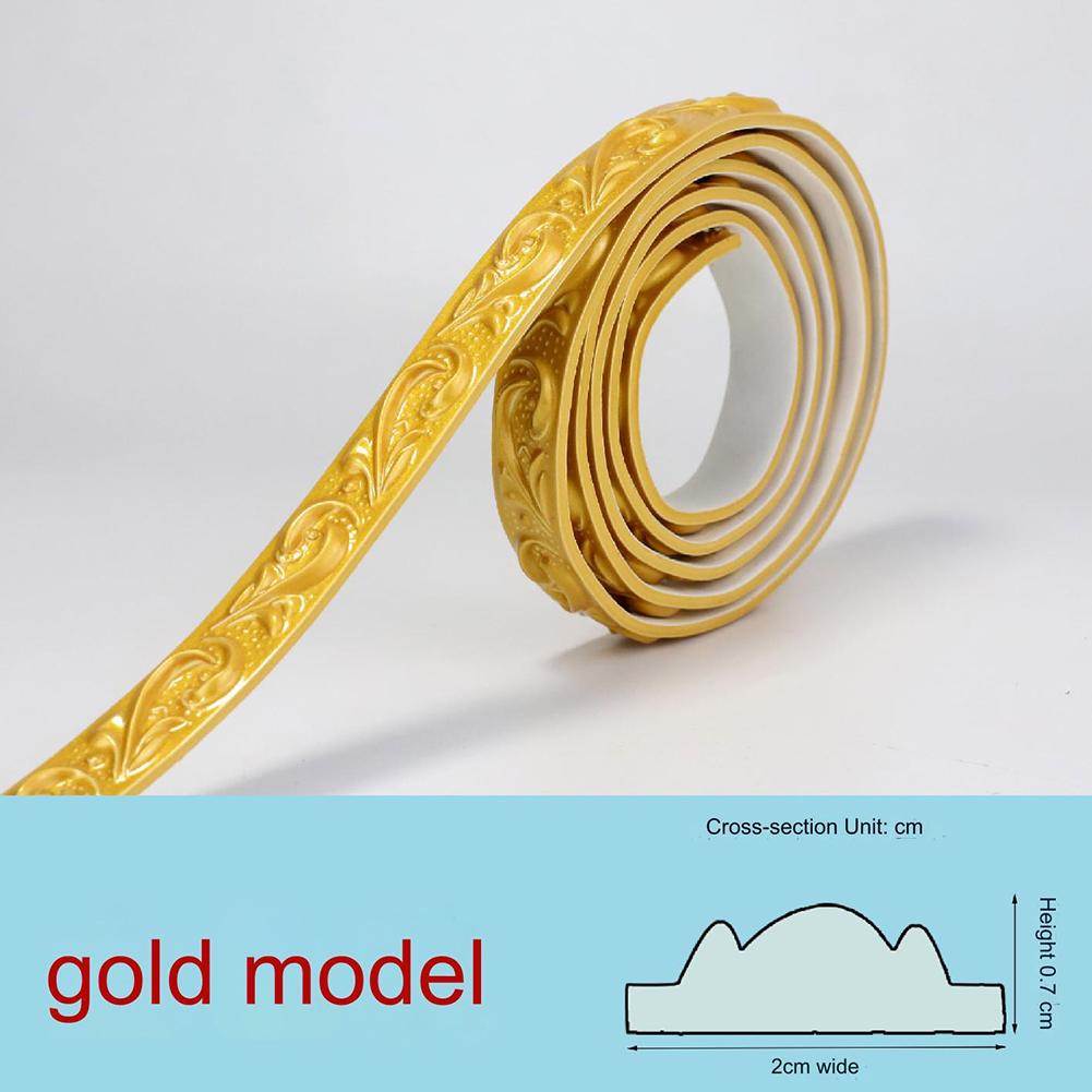 PVC Miękki Drutowy Stelaż Dekoracyjna Linia Krawędzi Ściany Samoprzylepna Listwa Wykończeniowa Rama Listwa Przypodłogowa Obrzeże Lustra Dekor Sufit Dekoracja Domu