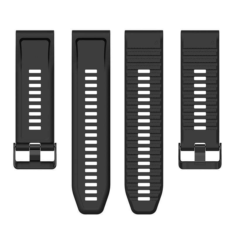 22mm Solid Color Silicone Watch Strap Wrist Band for Garmin Forerunner 570 47mm/Fenix 3 5 6 7/Descent G1/Forerunner 935/945/955