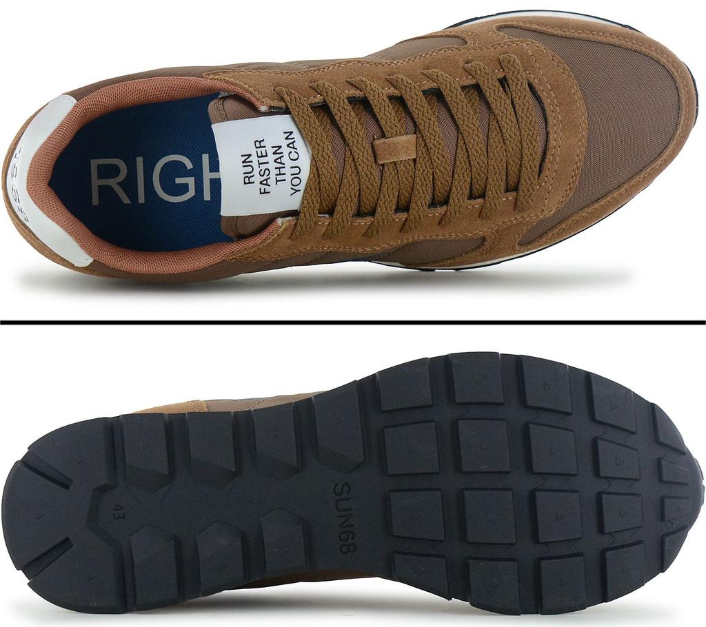SUN68 Tom Solid - Herren Sneakers Schuhe Braun Z36101-93 ORIGINAL
