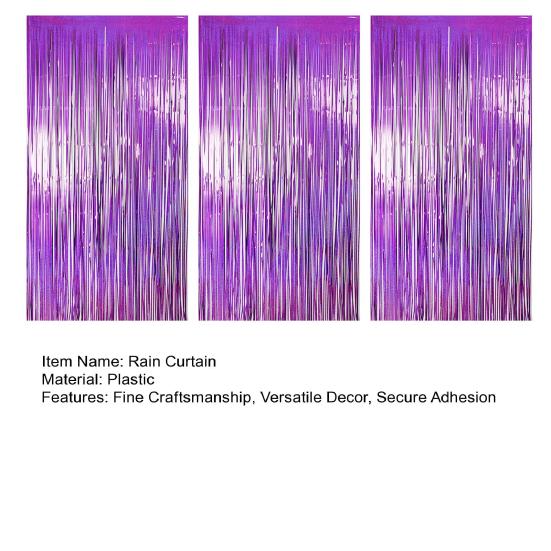 Rain Curtain 1 X 2.5m Sparkling Foil Fringe Backdrop Set