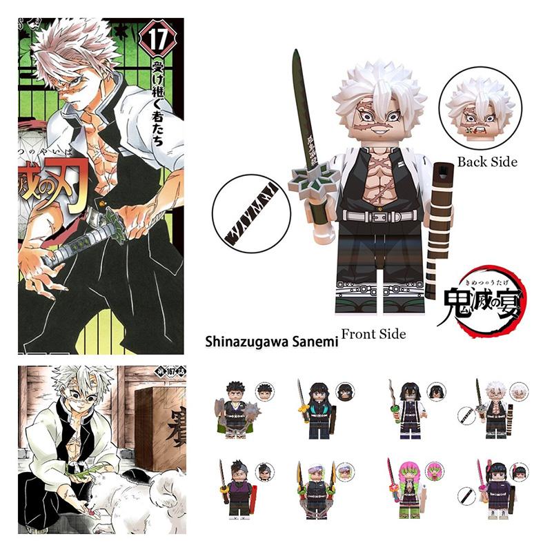 Slayer Assembled Demon Building Blocks Iguro Obanai Kanroji Mitsuri Puzzle Toy