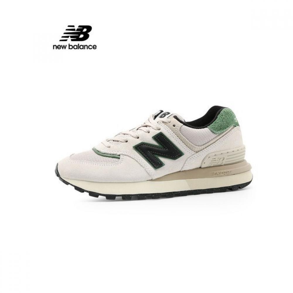 

New Balance Half Club Unisex 574 Legacy White Green Size 230US5