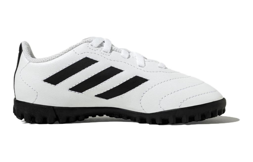 adidas GOLETTO 8 Comfortable Cushioning, Wear Resistant Low Top Kids' Soccer Shoes White Black Kids' HQ4485