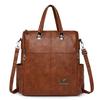 Damski plecak vintage wielofunkcyjny skórzany PU torba na ramię dużej pojemności ręczna torba crossbody do codziennych dojazdów do pracy i weekendowych wyjść