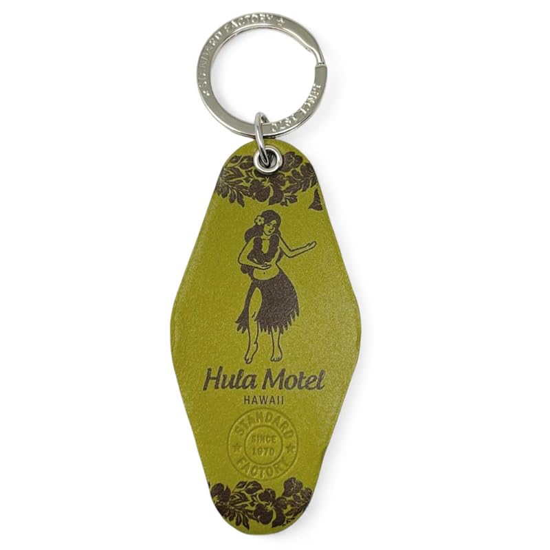 

[Standard Factory] motel Hotel key ring genuine leather key ring men s ladies mkr-015 (olive)