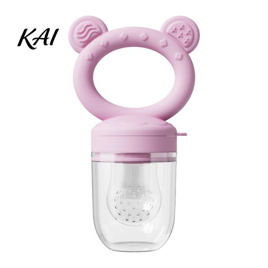 Easy to Hold Baby Feeder Silicone Fruit Feeder/Mold, Food Training Teething Relief Pacifier, Feeding Tool Safe Chewer for Infants Travel Pacifier