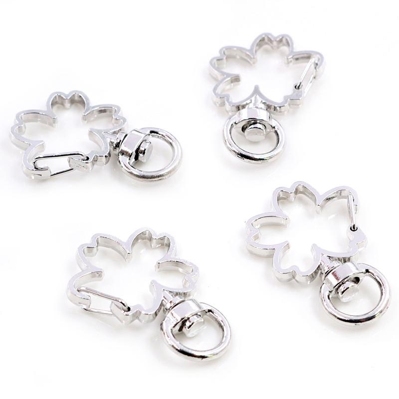 10pcs Cat Heart Snap Hook Trigger Clips Buckles For Keychain Lobster Lobster Clasp Hooks for Key Ring Clasp Jewelry Supplies