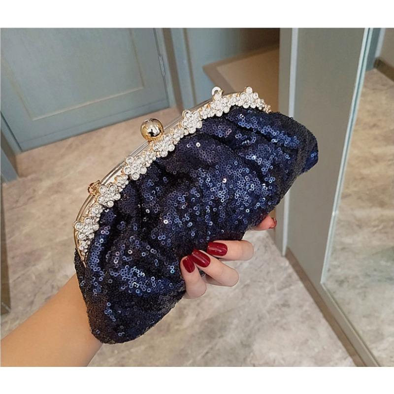 

New Celebrity Club Sequined Small Handbag Handbag Women s Chain Bag Dinner Bag Banquet Cheongsam Dress Bag