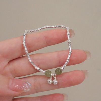 Original Design Bamboo Landing Lucky Bracelet Female Niche Design Indifferent High-end Sense Bracelet Simple Hand Jewelry