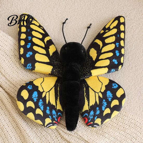 Plush Doll for Girls Realistic 3D Butterfly Toy, Stuffed Throw Pillow, Soft Wing Insect Animal Decor, Gift Kids Girls, Home Ornament Skin Friendly