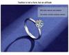 Eleganter S925 Sterling Silber Moissanit Ring für Damen - Ein Karat, Sechs-Krallen-Design, Leichter Luxus Mode, Perfektes Geburtstagsgeschenk