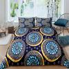 Exotic Geometric Duvet Cover Set Luxury Mandala Bedding Set Colorful Abstract Art Polyester Quilt Cover Queen Comforter Cover
