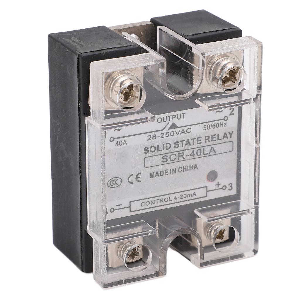 Solid State Relay AC SSR Intelligent Voltage Regulating Module Current Regulator 4‑20mA Input 28‑250VAC