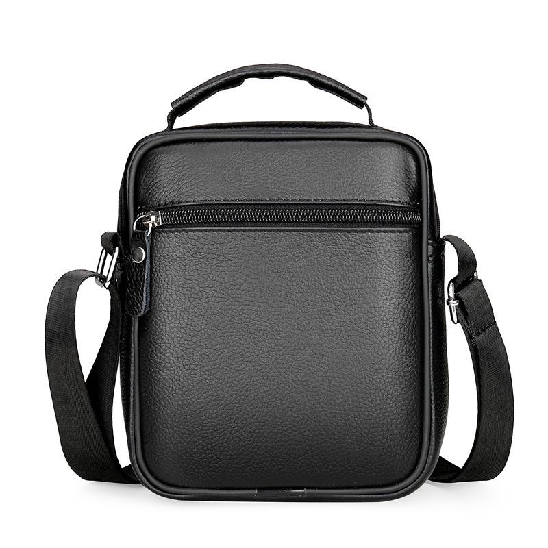Genuine Leather Men's Single Shoulder Bag - 2025 Fashion Crossbody with High-End Cowhide Feel