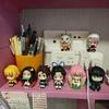 In Stock 8Pcs/Set Demon Slayer Q Version Figures Sitting Pose Anime Pvc Action Figurine Collectible Model Toy Gift For Fans