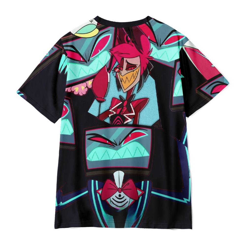 Hazbin Hotel Women Men's Casual Graphic Printed Short Sleeve T-shirts