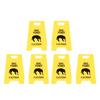 6PCS Dog Vomit Caution Sign Printed Funny Pet Vomit Warning Sign for Yard Home Office Remind Decoration