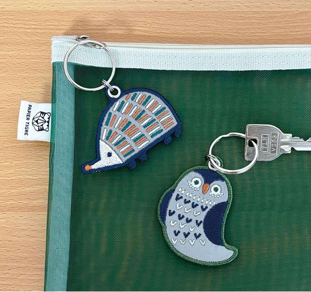 Decoré Corporation Reflective Embroidery Key Ring OWL RF-26267 Approx. 20.9 X 2.6 X Thickness 3 Not Including Hardware