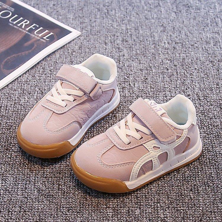 Children's Low-top Board Shoes Non-slip Little White Shoes 2025 Spring and Autumn New Girls' Sports Shoes Boys' Running Shoes Baby Shoes